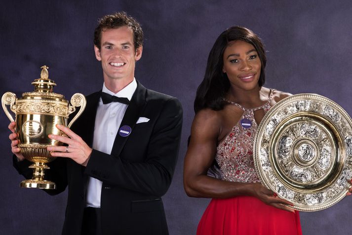 Andy Murray og Serena Williams.