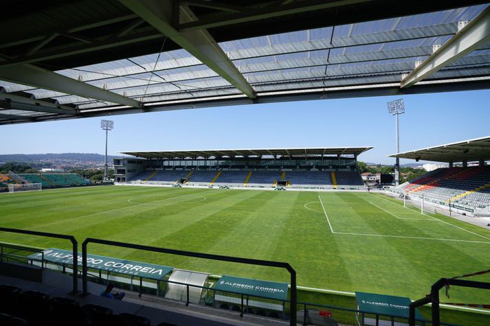 Estádio da Mata Real er staðurinn þar sem örlög íslenska landsliðsins ráðast í dag.