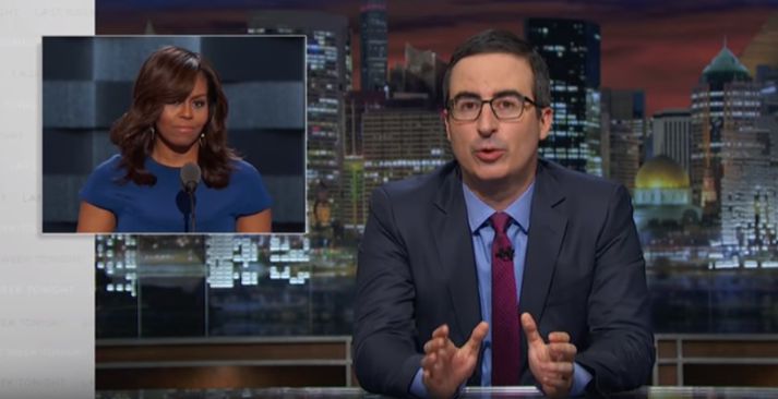 John Oliver var óborganlegur að vanda.