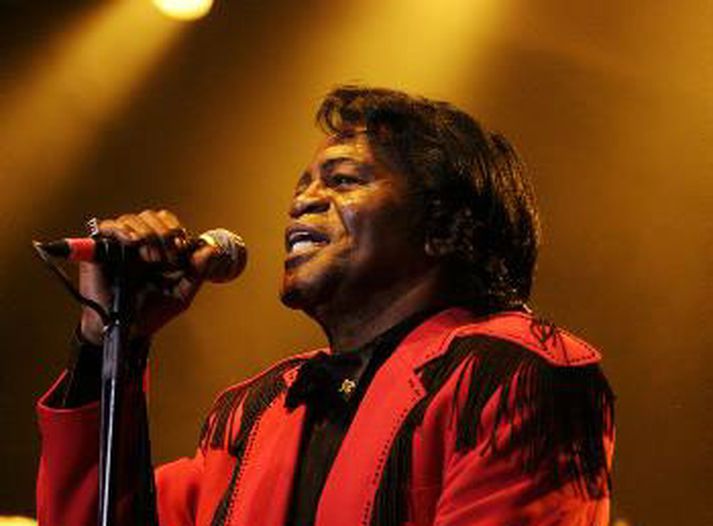 James Brown í Laugardalshöllinni. 