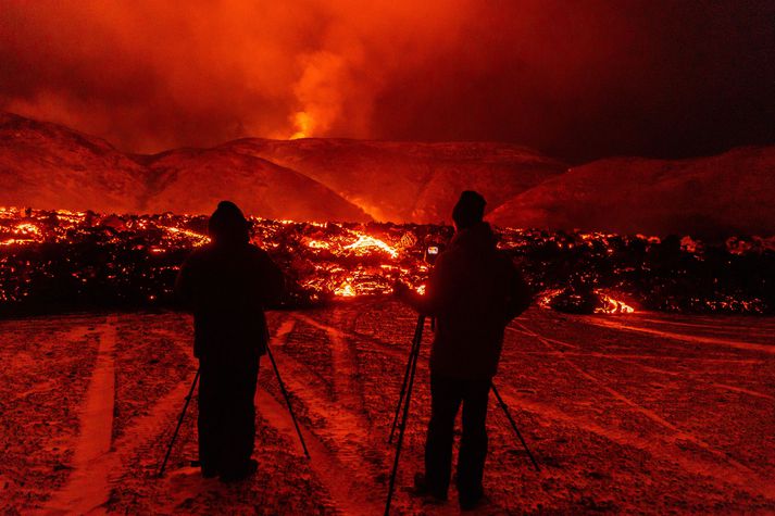 Fjórða sprungan opnaðist á Reykjanesskaga í nótt. Myndin er úr safni.