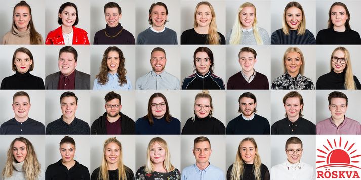 Frambjóðendur Röskvu í ár.