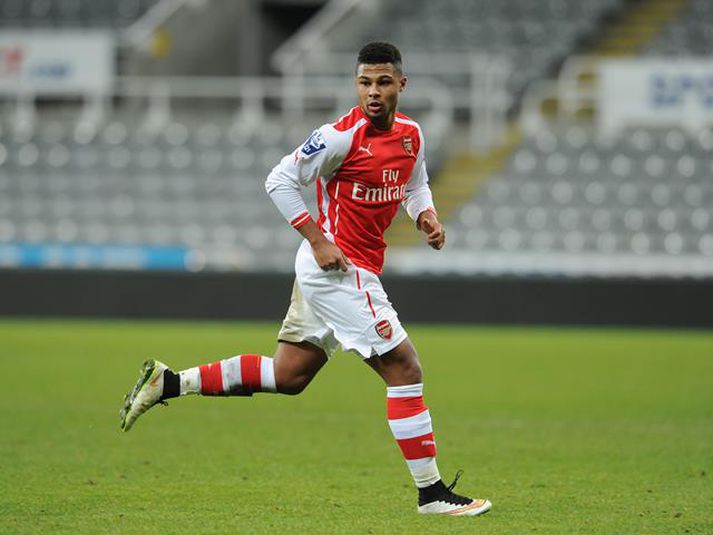 Gnabry lék ekkert með Arsenal á síðasta tímabili.