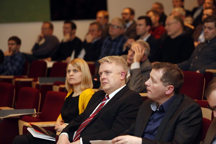 Um hundrað manns mættu á félagsfund Íslenska jarðvarmaklasans þar sem tilkynnt var um stofnun Startup Energy Reykjavík. 