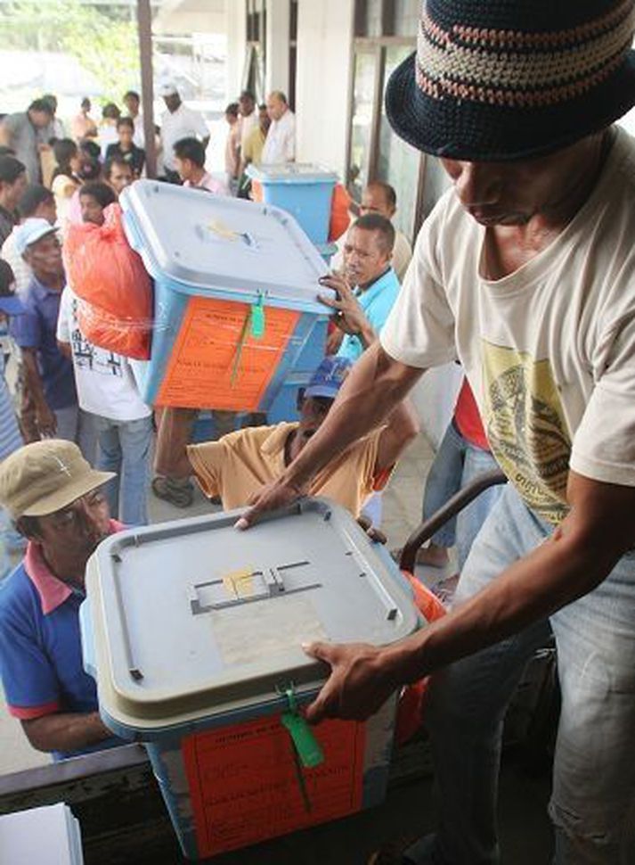 Jose Ramos Horta er talinn sigurstranglegastur í kosningum á Austur-Timor.