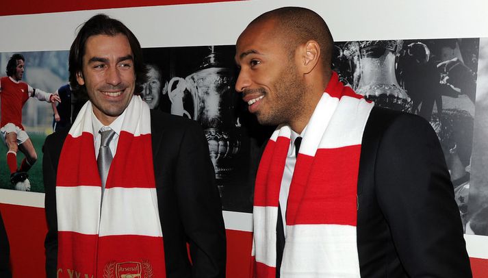 Robert Pires og Thierry Henry.