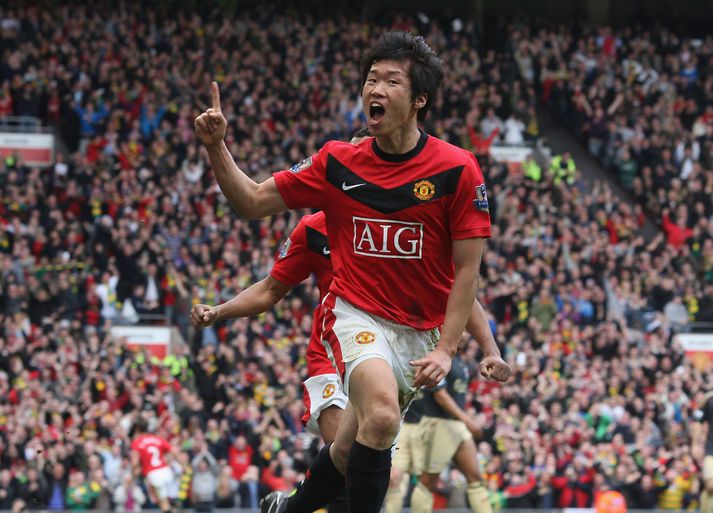 Ji-Sung Park naut mikillar hylli meðal stuðningsmanna Manchester United.