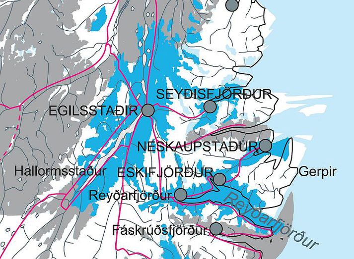 Á Austurlandi er horft ti frekari sameiningar sveitarfélaga.