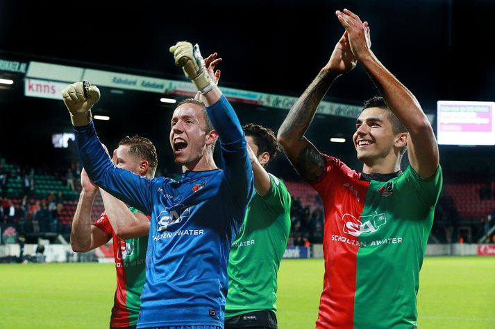 Hannes Þór Halldórsson er að gera góða hluti hjá NEC Nijmegen.