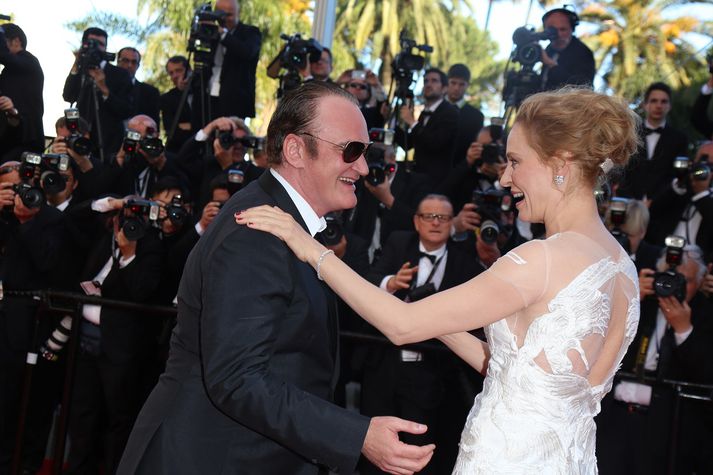 Tarantino og Thurman í Cannes árið 2014.