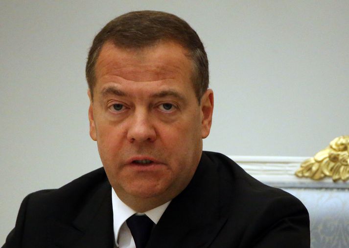 Dmitry Medvedev var forseti Rússlands frá 2008 til 2012 og gegndi embætti forsætisráðherra frá 2012 til 2020.