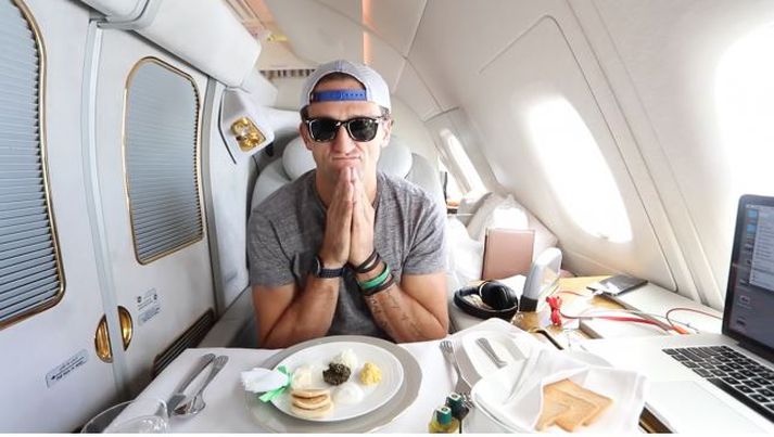 Casey Neistat hafði það fínt.