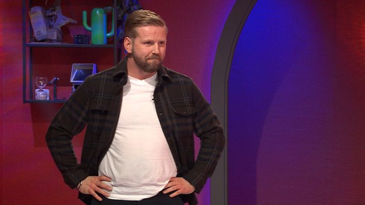 Guðmundur stóð í ströngu í fyrsta þætti.