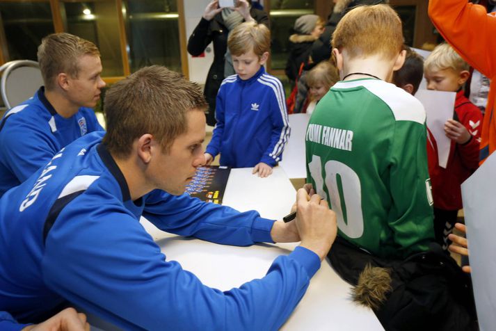 Gylfi og Kolbeinn voru mjög vinsælir.