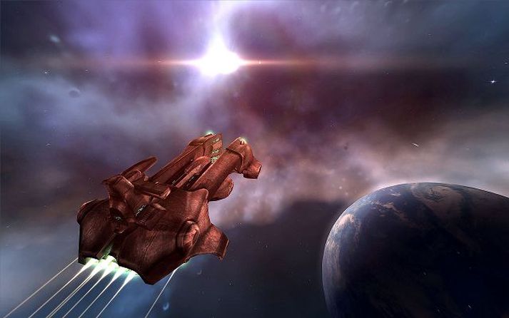 Myndir úr Windos vintos útgáfunni af Eve online