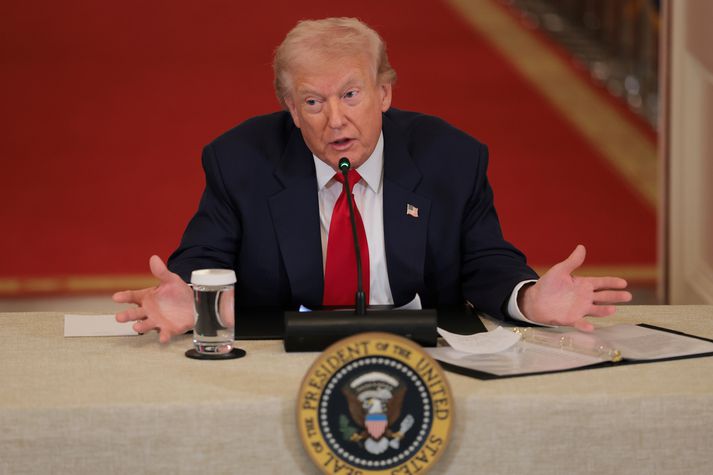 Donald Trump er duglegur að tjá sig á Truth Social.