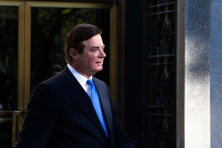 Paul Manafort var látinn fara sem kosningastjóri Trump í ágúst á síðasta ári