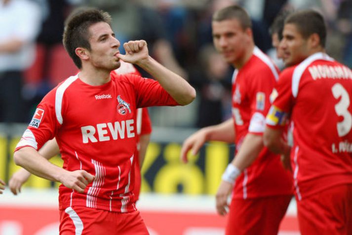 Zoran Tosic fagnar marki í leik með Köln í vetur.