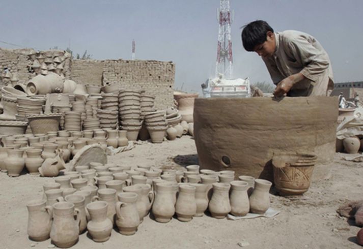 Götumynd frá Afganistan.