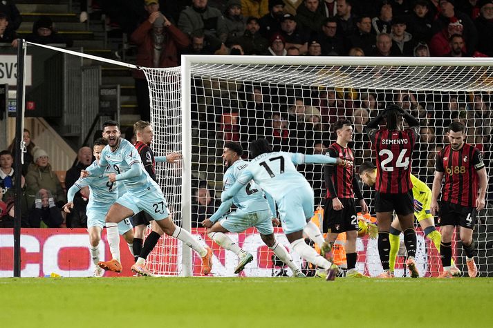 Broja fagnar jöfnunarmarki sínu í dag