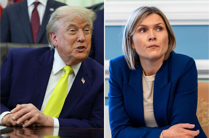 „Það liggur inni og hefur legið í talsverðan tíma fundarbeiðni af minni hálfu gagnvart Bandaríkjaforseta,“ segir Kristrún.