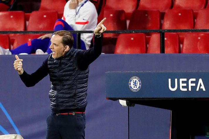 Thomas Tuchel á hliðarlínunni í leik Porto og Chelsea í gær.