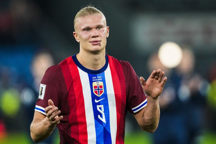 FIFA World Cup 2026 qualification - Norway vs Moldova epa12366104 Norway's Erling Braut Haaland celebrates after winning the 2026 FIFA World Cup European Qualifiers Group I match between Norway and Moldova in Oslo, Norway, 09 September 2025.  EPA/CORNELIUS POPPE  NORWAY OUT