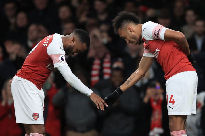 Lacazette og Aubameyang skoruðu fyrir Arsenal í kvöld