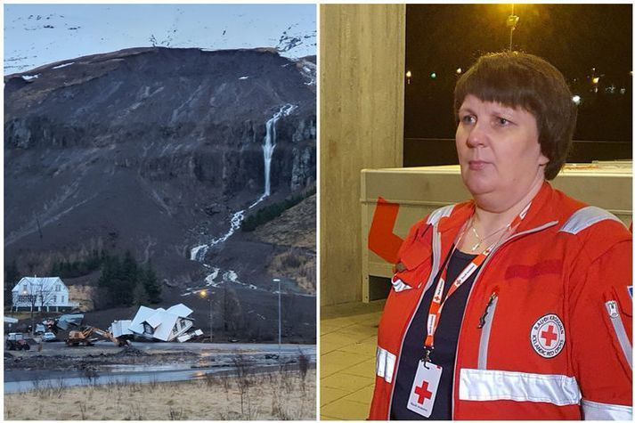 Rýma þurfti bæinn í heild sinni á svipstundu eftir að stórhættuleg aurskriða féll í bæinn og hreif með sér flest sem varð á vegi hennar, meðal annars hús. Ljóst er að áfallið er mikið og að íbúar allir eiga um sárt að binda. Því var formaður svæðisdeildar Rauða krossins fyrir austan verið afar þakklát þegar liðsauki barst frá viðbragðsteymi Akureyrar.