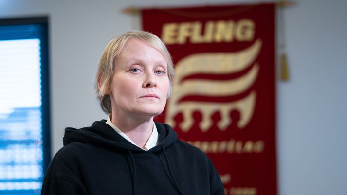 Sólveig Anna Jónsdóttir formaður Eflingar hefur óskað eftir inngripi vinnumarkaðsráðherra í deilu félagsins við ríkissáttasemjara.