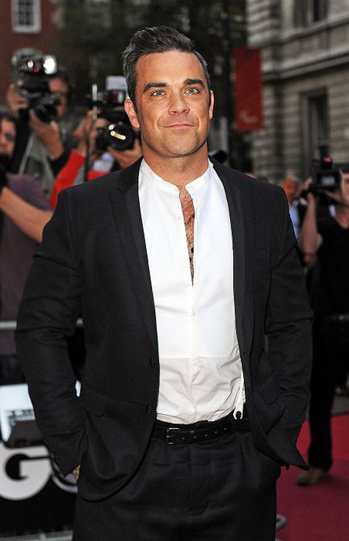 Robbie Williams fór heim með verðlaun.