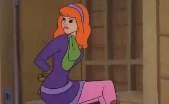 Daphne lenti oft í klandri í þáttunum um Scooby Doo.