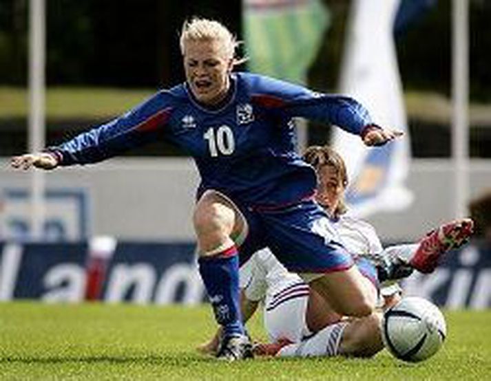 Greta Mjöll skoraði tvö í kvöld.