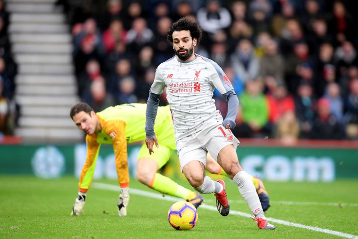 Salah fór illa með Begovic í dag