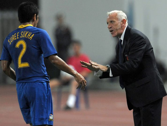 Peter Reid er nýkominn til Stoke eftir að hafa þjálfað landslið Tælands.