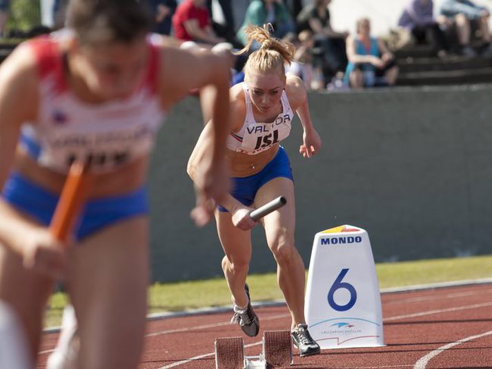 Hafdís Sigurðardóttir vann tvær greinar í kvöld.