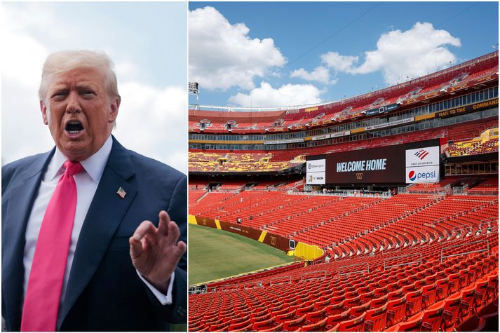 Donald Trump hefur vægast sagt sterkar skoðanir á því hvað lið í NFL-deildinni heita.