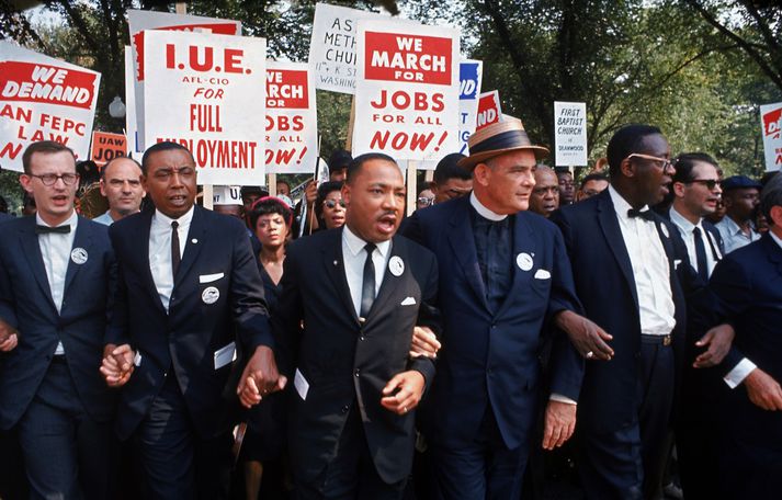 Martin Luther King var ráðinn af dögum árið 1968 eftir áralanga baráttu fyrir mannréttindum þeldökkra Bandaríkjamanna