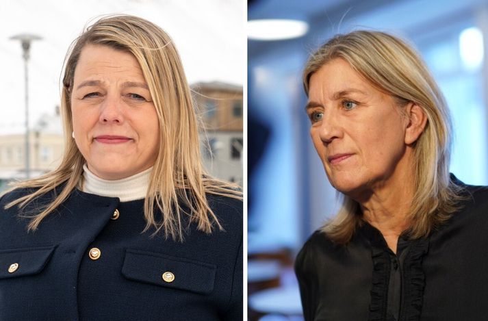 Arna Lára Jónsdóttir og Hanna Katrín Friðriksson.