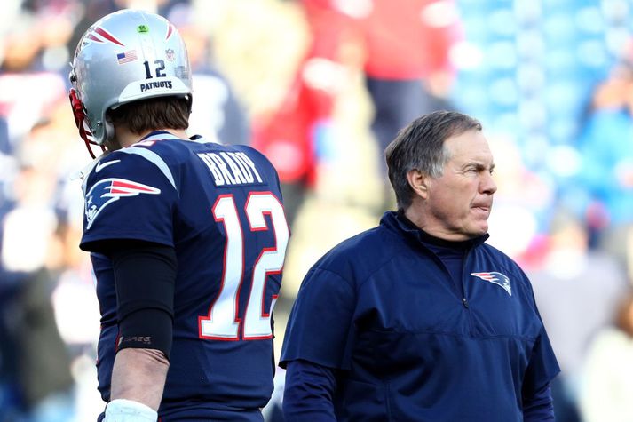 Samband Brady og Belichick hefur aldrei verið verra eftir því sem segir í bókinni.