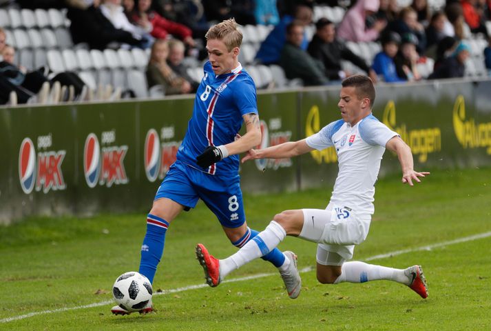 Arnór Sigurðsson á aðeins þrjá U21 árs leiki að baki.