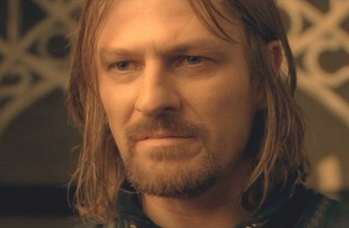 Sean Bean í hlutverki Boromirs.