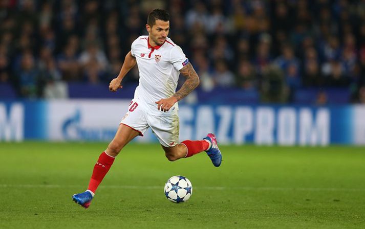 Vitolo lék í fjögur ár með Sevilla.