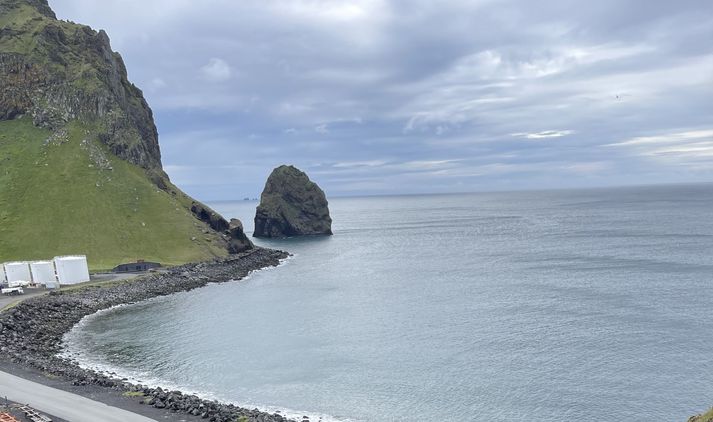 Eiðið á Heimaey þar sem kjarnaboranir vegna mögulegra jarðganga eiga að hefjast í apríl.