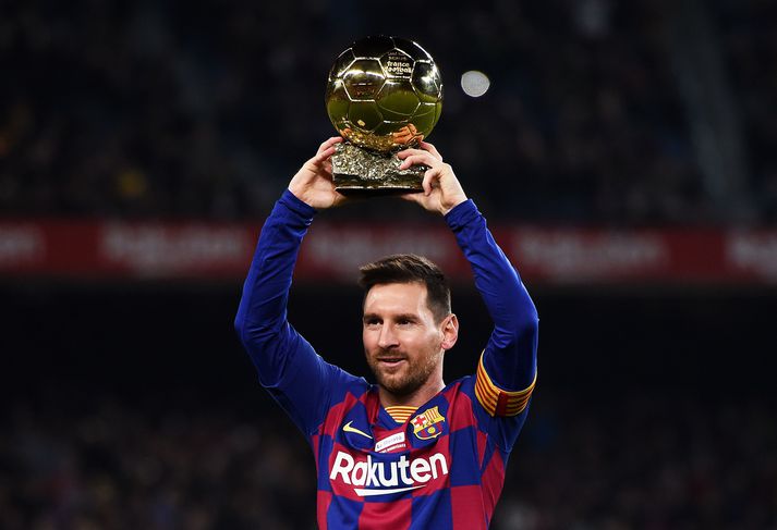 Lionel Messi hefur sex sinnum fengið Ballon d'Or verðlaunin sem leikmaður Barcelona.