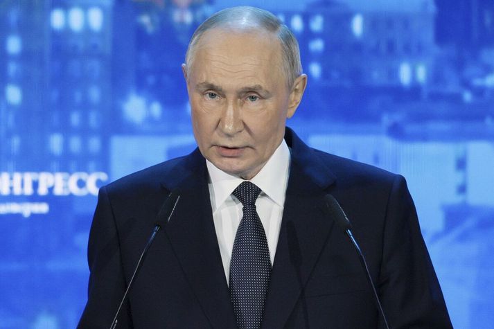 Vladimír Pútín, forseti Rússlands.