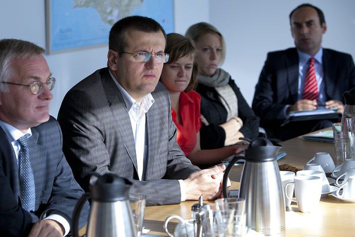 Frá heimsókn Evrópuþingmanna til Íslands á dögunum. Tveir þeirra segja í nýlegum pistlum að aðild Íslands geti haft í för með sér kosti fyrir báða aðila. Fréttablaðið/Vilhelm