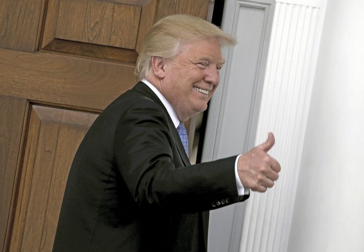 Donald Trump var kjörinn forseti 8. nóvember.