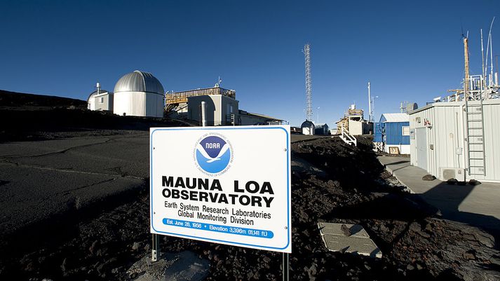 Loftgæðamælingastöð NOAA í Mauna Loa á Hawaii.