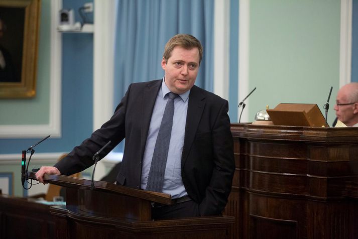 Sigmundur Davíð Gunnlaugsson forsætisráðherra.